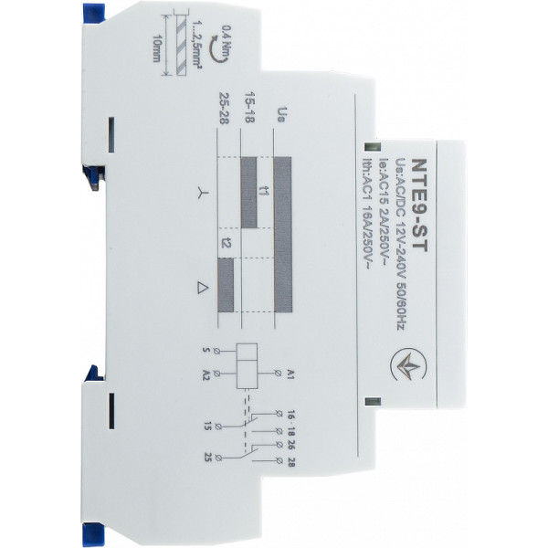 Реле часу зірка/трикутник Аско-Укрем NTE9-ST (A0010240010) - фото №4