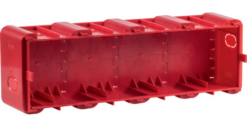 Четырехместный подрозетник Berker 18720040 для кирпичных/бетонных стен для рамок R8