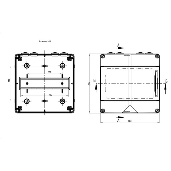 Щит навесной AK 009, под 9 автом. выкл - фото №5