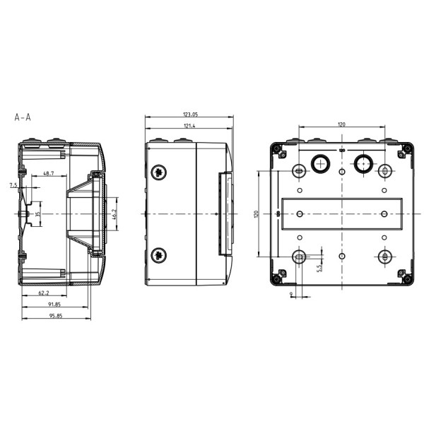 Щит навесной AK 009, под 9 автом. выкл - фото №6