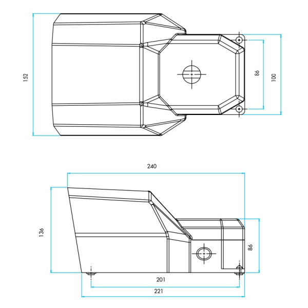 Пластиковая педаль EMAS PDKS11GX20 в алюминиевом кожухе - фото №1