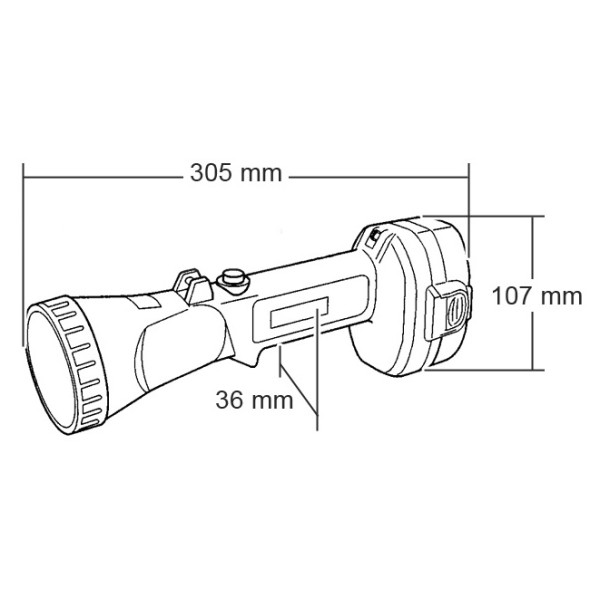Фонарь аккумуляторный Makita ML180 18В - фото №2
