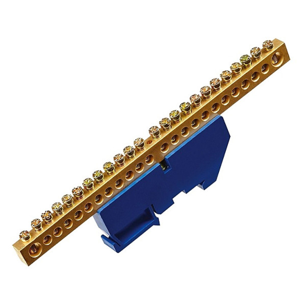 Ізольована шина TNSy «N» ШЛІ8х12-24 на DIN-рейку синя (TNSy5500198)