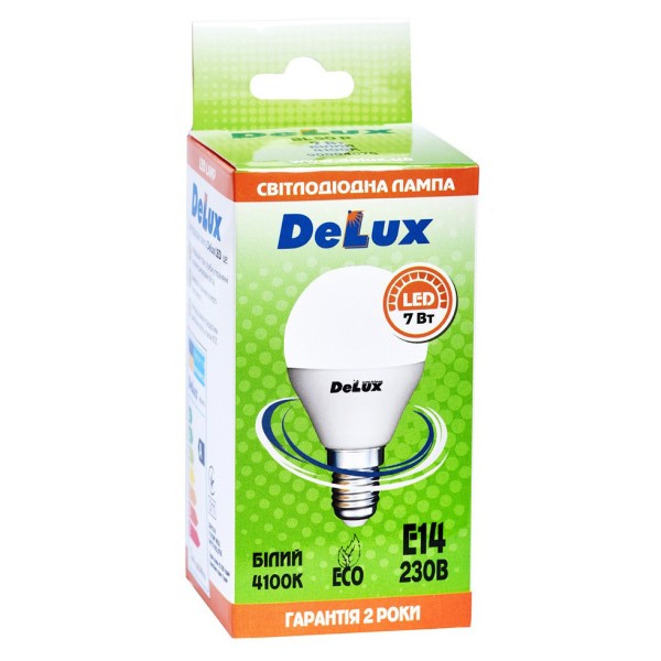 Світлодіодна лампа DELUX BL50P 7Вт 4100K 220В E14 - фото №2