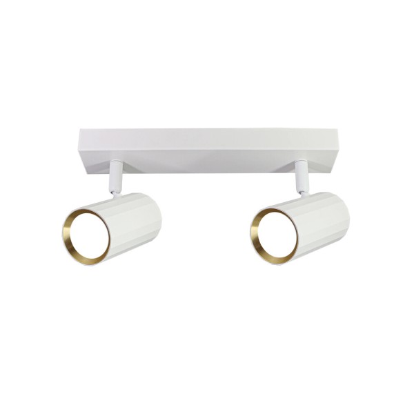 Світильник поворотний, спот Goldlux 323484 Nicea GU10 2x10W IP20 білий - фото №2