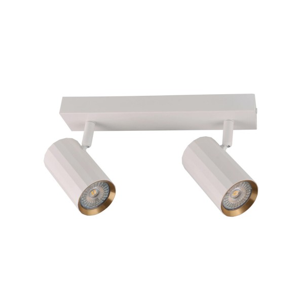 Світильник поворотний, спот Goldlux 323484 Nicea GU10 2x10W IP20 білий - фото №4