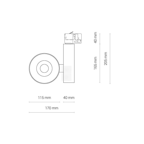 Трековий світильник Nowodvorski 8747 Ctls Nea LED 10W 4000K 3600Lm IP20 Wh - фото №3