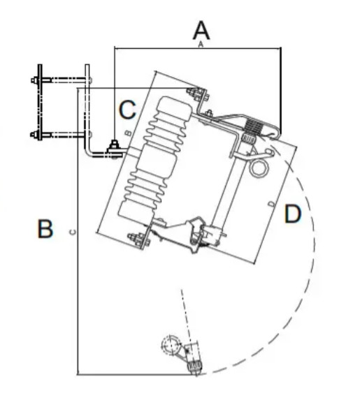Высоковольтный предохранитель-разъединитель выхлопного типа Sicame BS 15 - фото №2