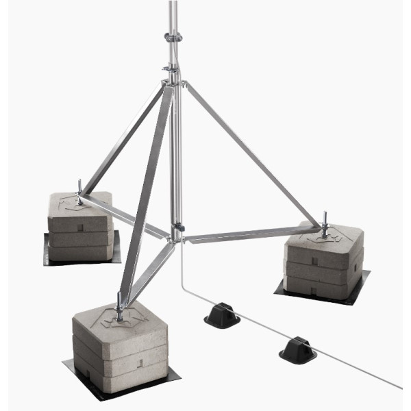 Молниеприемник с трехногой Leo Lightman 7м Al/Ni (408706) - фото №1