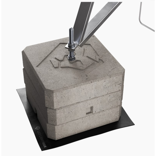 Молниеприемник с трехногой Leo Lightman 7м Al/Ni (408706) - фото №3