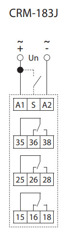 Однофункціональне реле часу Elko-Ep CRM-183J ZN/UNI - фото №2