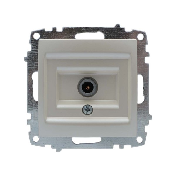 Розетка ELBI ZENA Silverline жемчужина TV без рамки ( 609-012500-273 )