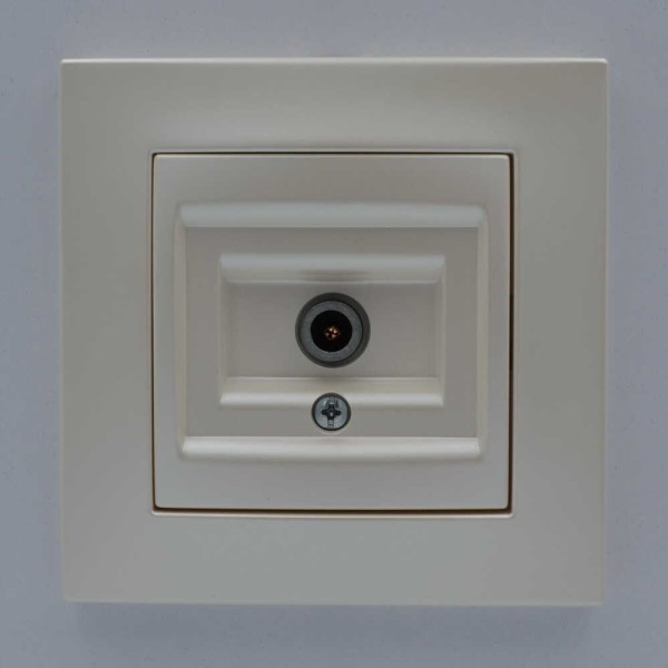 Розетка ELBI ZENA Silverline жемчужина TV без рамки ( 609-012500-273 ) - фото №1