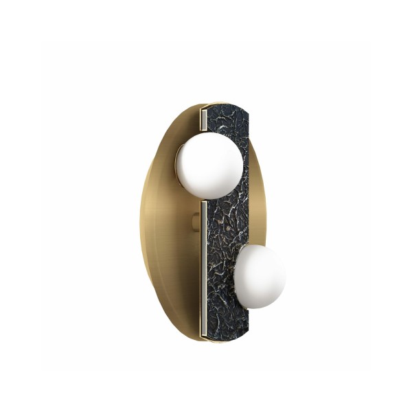 Бра, настінний світильник Pikart 33696 Vulcane G9 2x60W IP20 Brass - фото №2