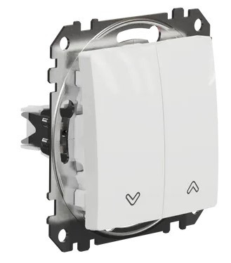 Выключатель для жалюзи Schneider Electric Sedna Design & Elements белый SDD111104 - фото №1
