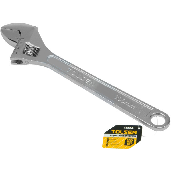 Хромований розвідний ключ Tolsen (15004) 300мм - фото №5