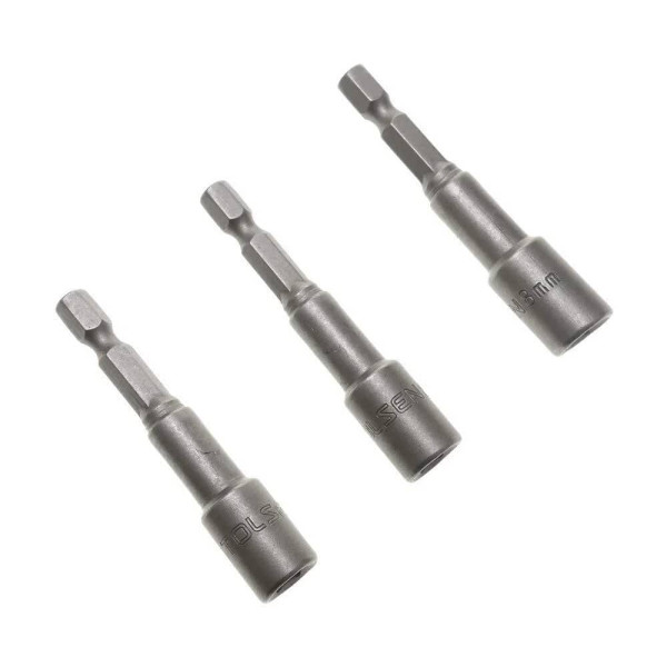 Магнитные головки Tolsen (77845) 10мм 1/4"х65мм (3шт) - фото №1