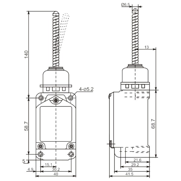 Концевой выключатель Promfactor FLS15M4167 - фото №1