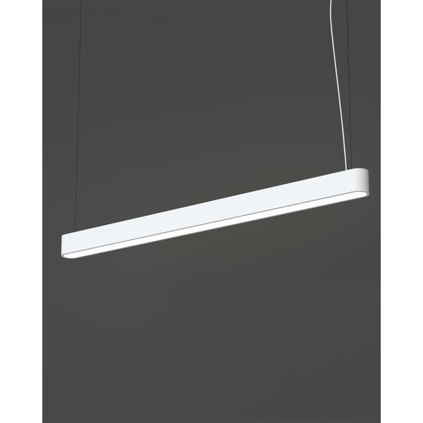 Подвесной светильник, люстра Nowodvorski 7537 Soft LED T8LED 1x22W 3000K 3200Lm IP20 белый - фото №2