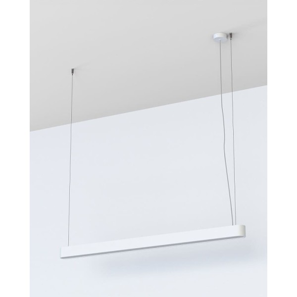 Подвесной светильник, люстра Nowodvorski 7537 Soft LED T8LED 1x22W 3000K 3200Lm IP20 белый - фото №3