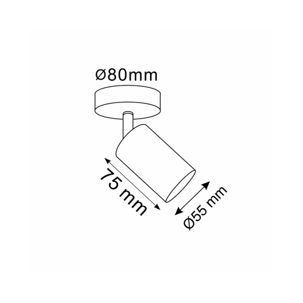 Светильник поворотный, спот Goldlux 327253 Goldi GU10 1x10W IP20 Золотой - фото №3