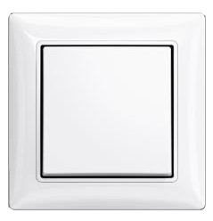 Одномісна рамка ABB Basic 55 2511-94-507 (альпійський білий) - фото №1