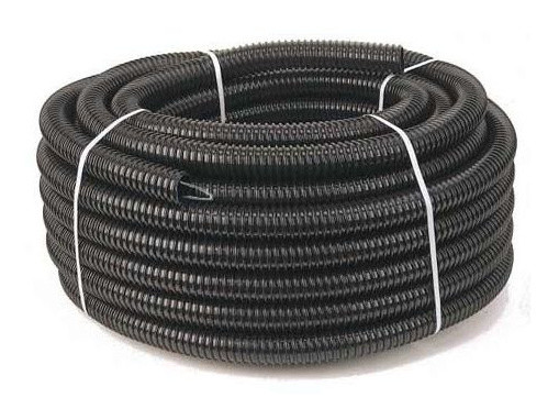 Гофротруба ПВД Ø25 мм, чорна, легка з протяжкою, DKC