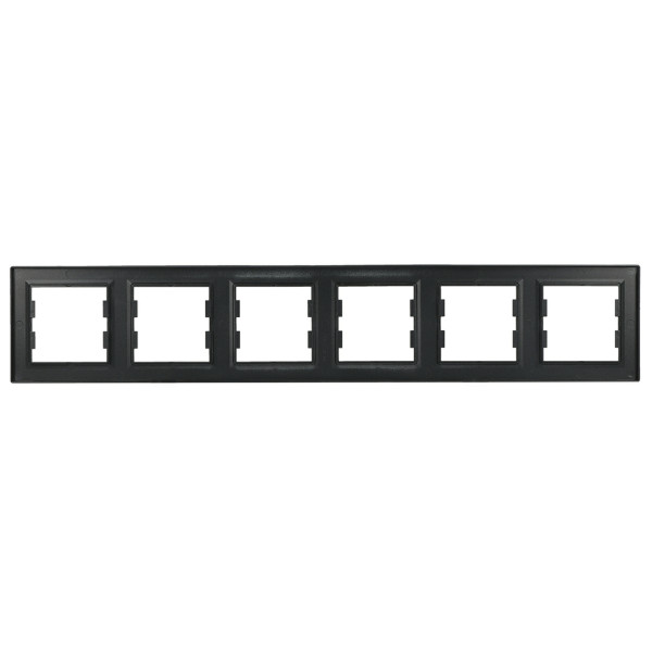 Рамка на 6 мест антрацит Asfora, EPH5800671 - фото №4