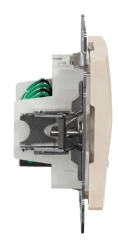 Двойная компьютерная розетка Schneider Electric Sedna Design & Elements RJ45 кат. 5е UTP бежевая SDD112452 - фото №2