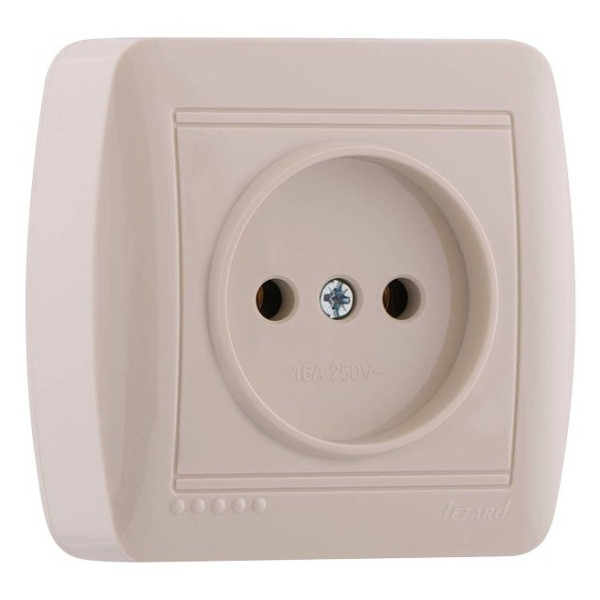 Розетка кремовая Demet, Lezard