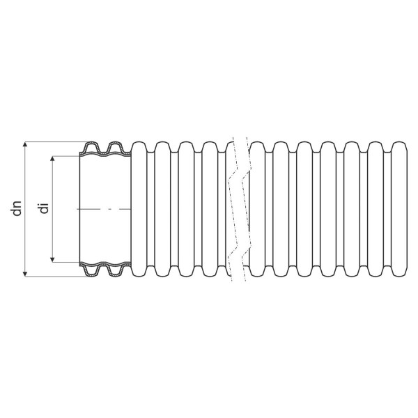 Гофрована труба Kopos Kopoflex KF 09090 90 чорного кольору - фото №2