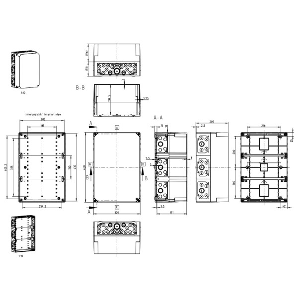 Вологозахищена розподільна коробка Spelsberg AKi 3-gh (sp74390301) IP65 - фото №1