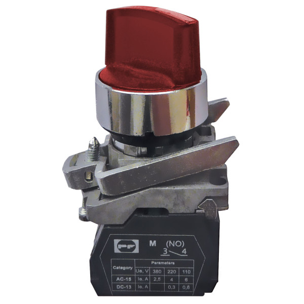 Переключатель Promfactor FP4-BK2465230 1NО красный (FP4-BK2465230)