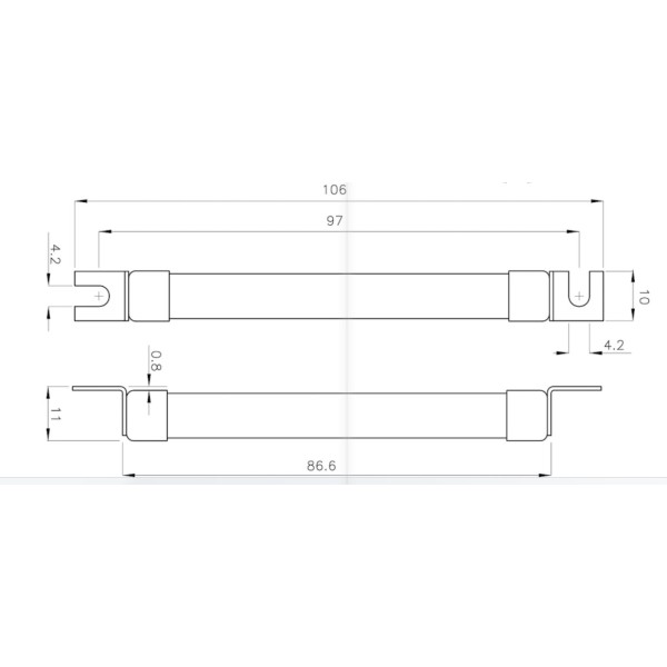 Запобіжник ETI 002625214 CH SU 10x85 gPV 10A 1500V (30kA) - фото №4