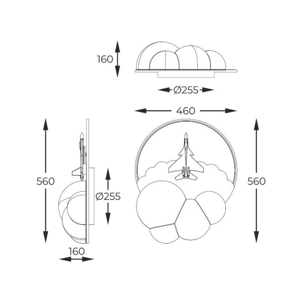 Люстра Zuma Line MX4024-1-3WT Focus Led 1x37W 3000K 4300Lm IP20 - фото №2