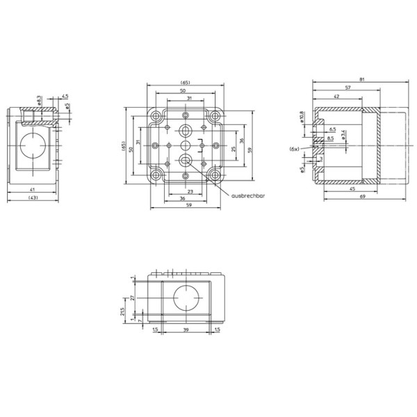 Коробка розвідна Spelsberg PS 77-6-o (sp11040101) IP66 з гладкими стінками - фото №1