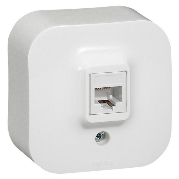 Розетка RJ45 кат 5е UTP Legrand Forix белая