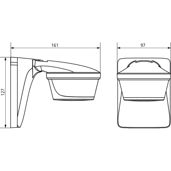 Датчик руху Theben the LUXA P220 WH - фото №6