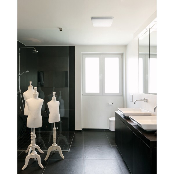 Потолочный светильник с датчиком движения Kanlux 26983 Varso LED 1x24W 4000K 2280Lm IP54 белый - фото №1