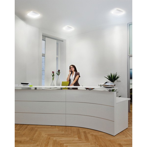 Потолочный светильник с датчиком движения Kanlux 26983 Varso LED 1x24W 4000K 2280Lm IP54 белый - фото №2