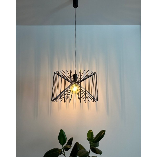 Подвесной светильник, люстра Nowodvorski 6768 Ness E27 1x25W IP20 черный - фото №1