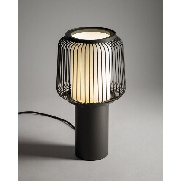 Настольная лампа Nowodvorski 12253 Nome E27 1x25W IP20 темно-серая - фото №1