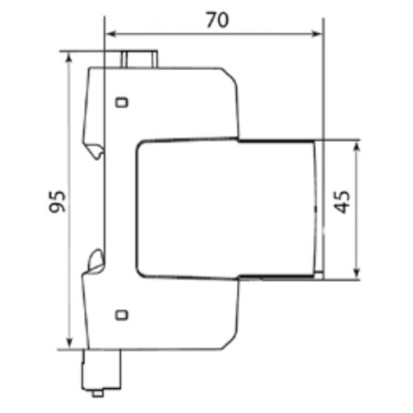 Ограничитель перенапряжения ETI 002440515 ETITEC M T2 PV 1100/20 Y (для PV систем) - фото №2