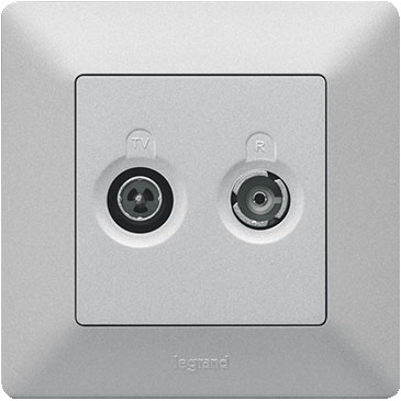 Рамка одноместная Legrand Valena Life алюминий - фото №1