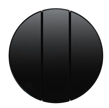 Клавиши для 3-клавишного выключателя черные Berker R.x