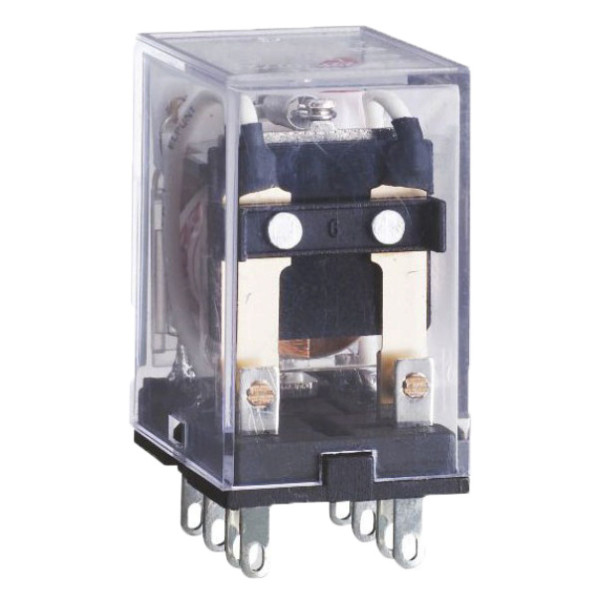 Проміжне реле Chint NJDC-17(D)/2Z PLU DC 24В 10A 2 групи контактів кнопка тест (651134)