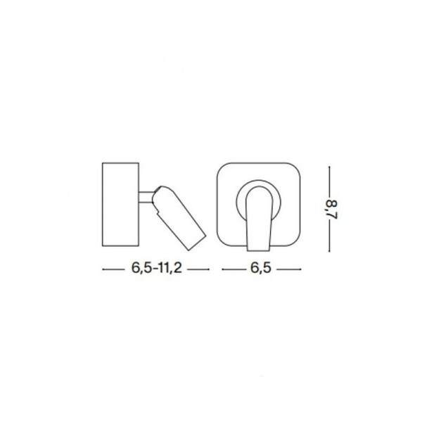 Бра, настінний світильник Ideal Lux 260679 Bean - фото №2