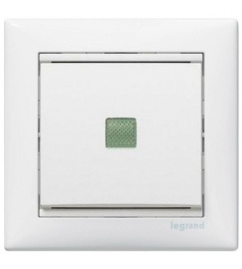 Механізм прохідного вимикача Valena з підсвічуванням білий - фото №1