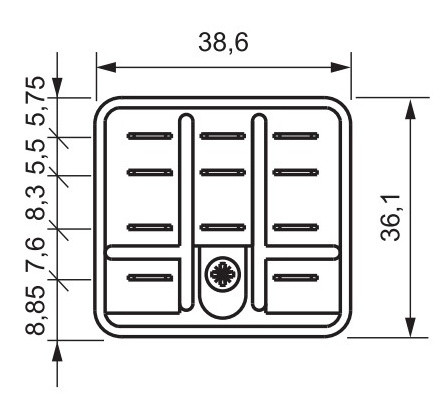 Електромеханічне реле ETI 002473062 RERM3-24AC 3p (16A AC1 250V AC) - фото №3