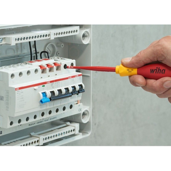 Диэлектрическая отвертка Wiha W35393 SoftFinish electric slimFix VDE PH1х80 CrVMo - фото №2